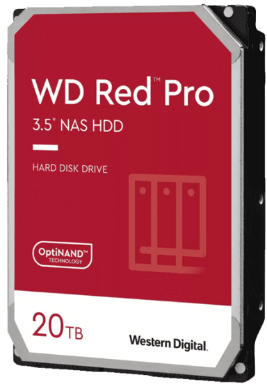 WESTERN DIGITAL Tvrdi disk Red Pro NAS, 3.5", 20 TB, SATA III, 512 MB cache, 7200 okr./min